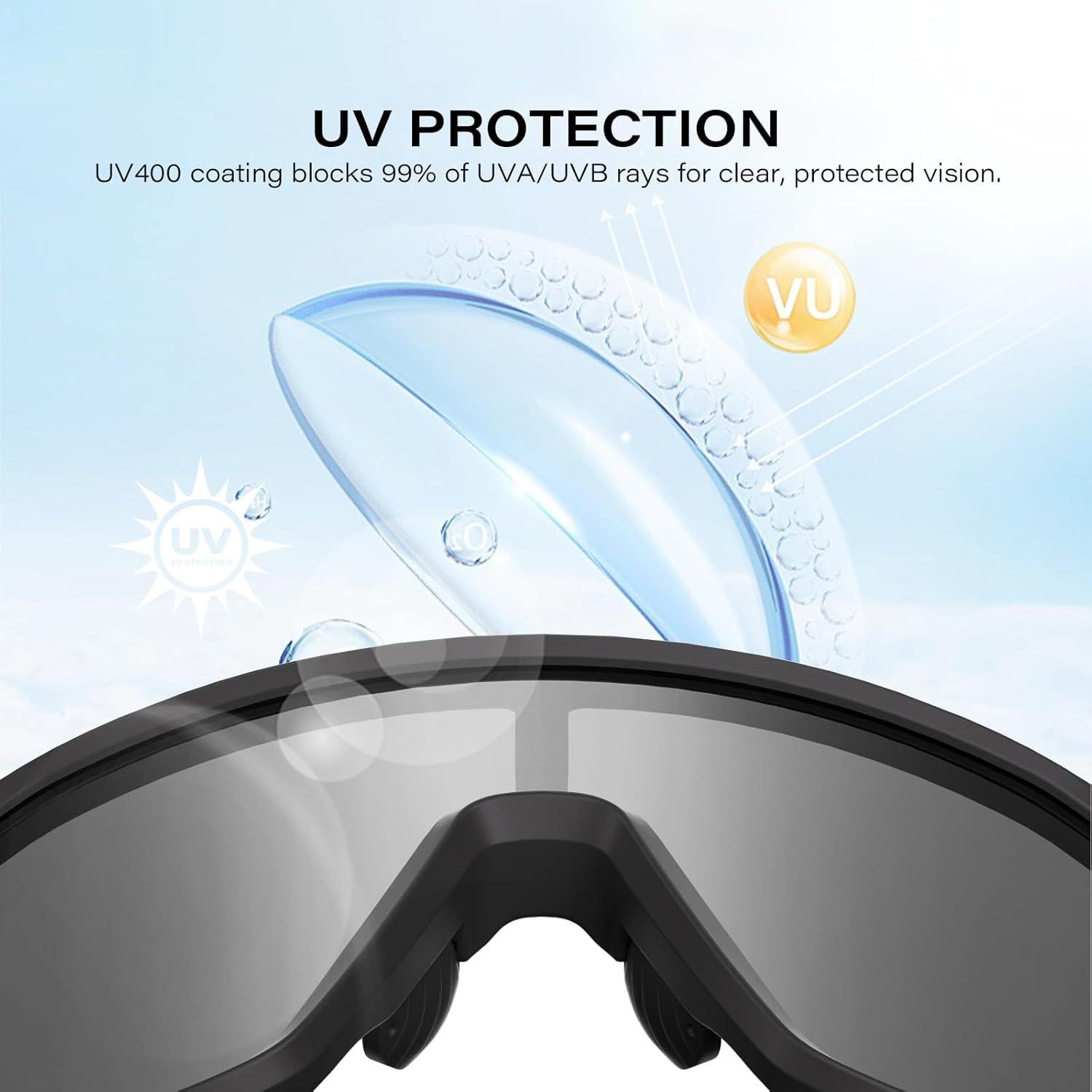 Gafas de sol deportivas WGKVP 5051 UV400 polarizadas