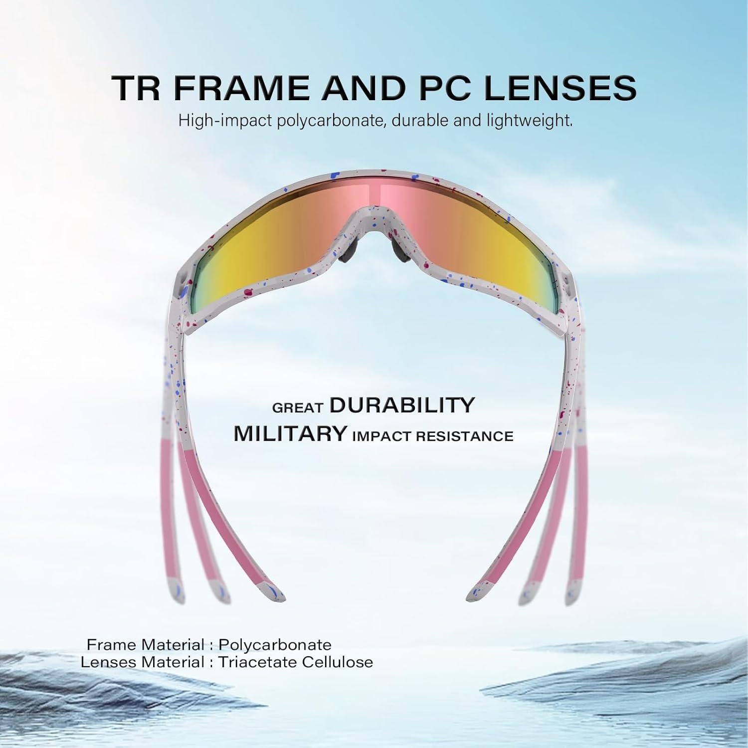 Gafas de sol deportivas WGKVP 5051 polarizadas UV400