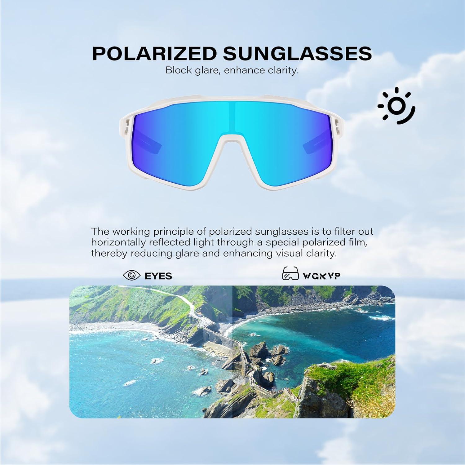 Gafas de sol deportivas WGKVP 5051 UV400 polarizadas