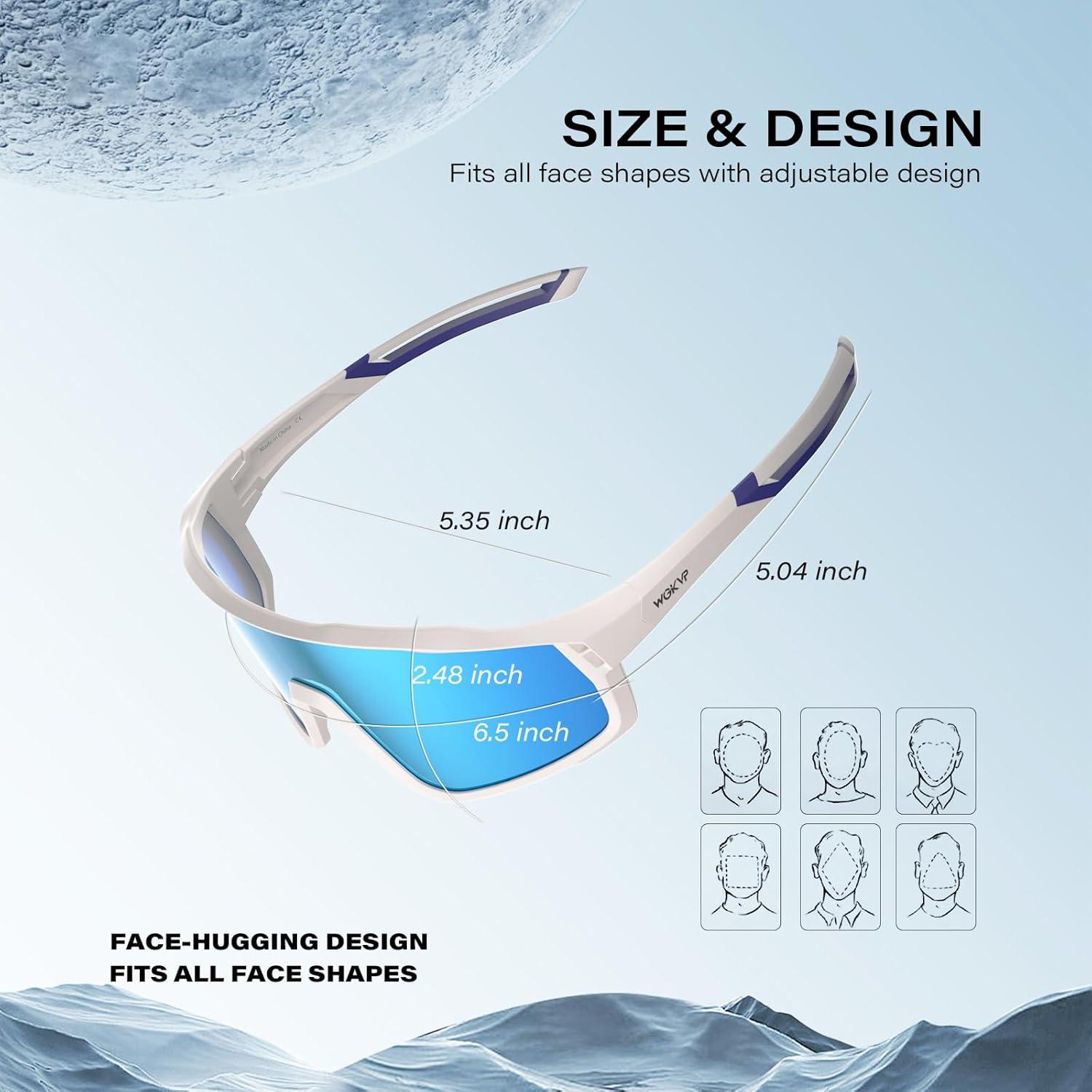 Gafas de sol deportivas WGKVP 5051 UV400 polarizadas