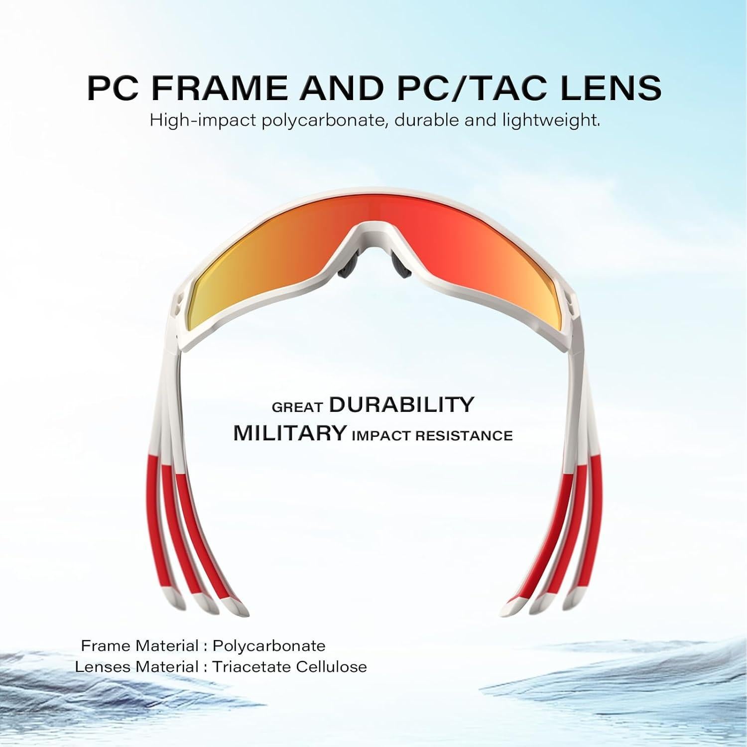 Gafas de sol deportivas WGKVP 5051 polarizadas UV400