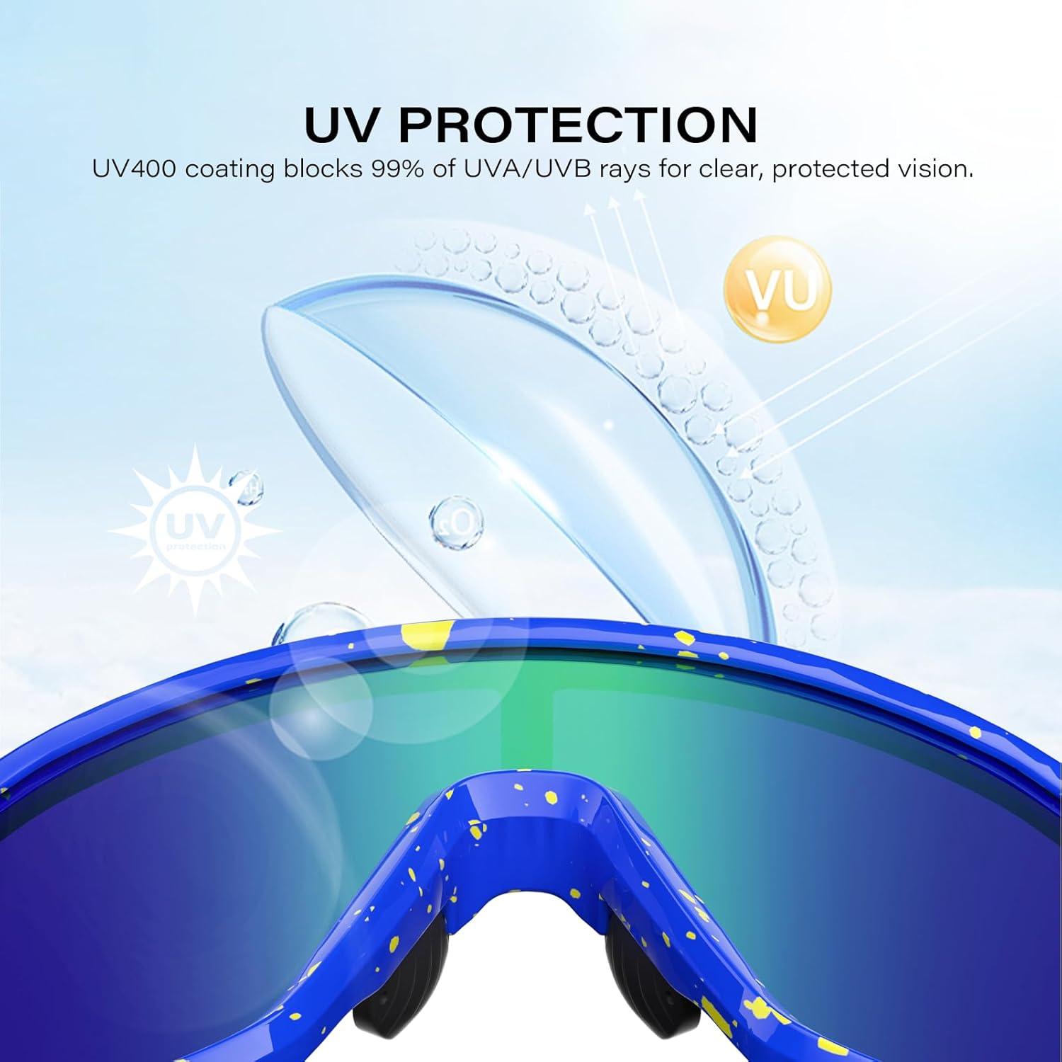 Gafas de sol deportivas WGKVP 5051 UV400 polarizadas