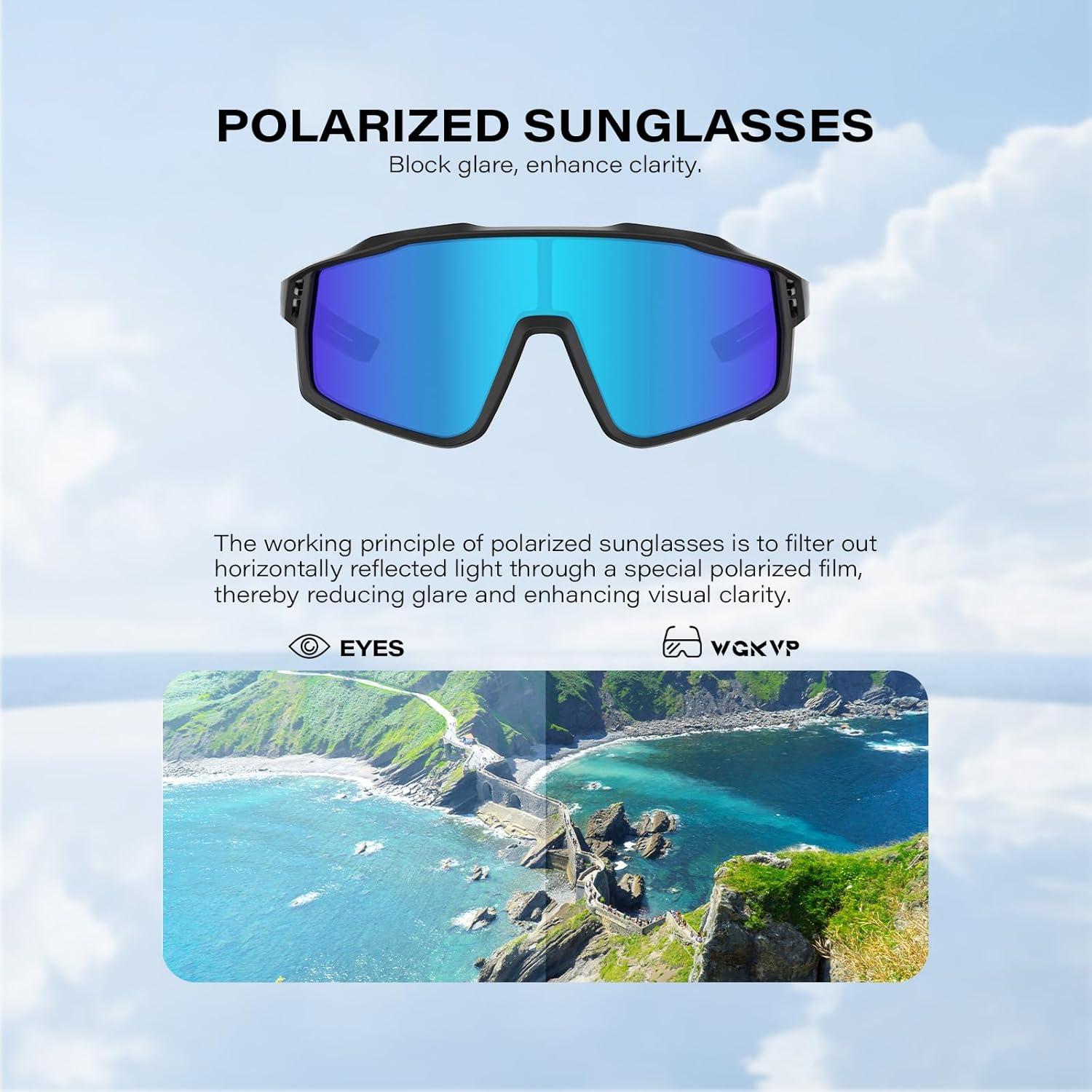 Gafas de sol deportivas WGKVP 5051 UV400 polarizadas