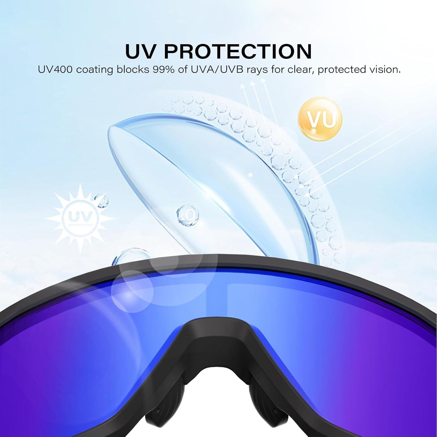 Gafas de sol deportivas WGKVP 5051 UV400 polarizadas