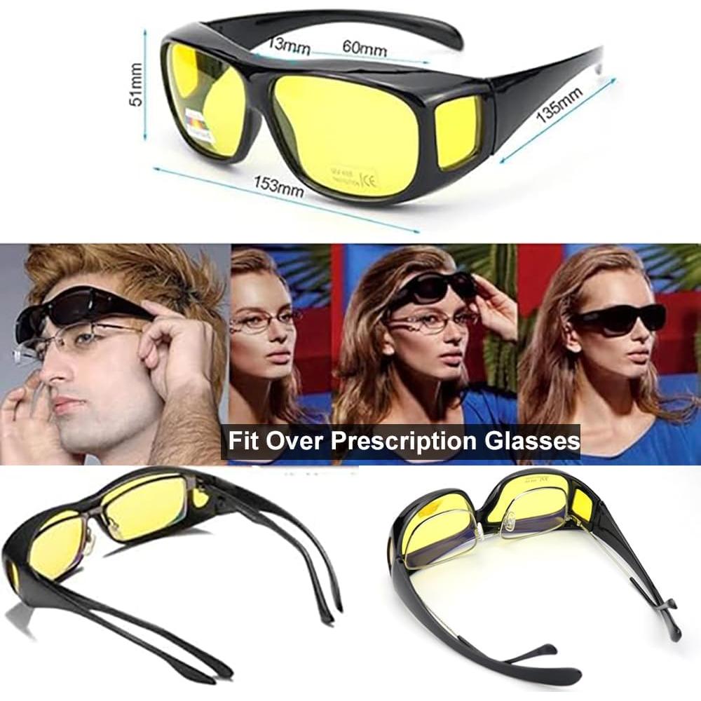 Gafas de Conducción Nocturna Polarizadas HD RX Marco Negro