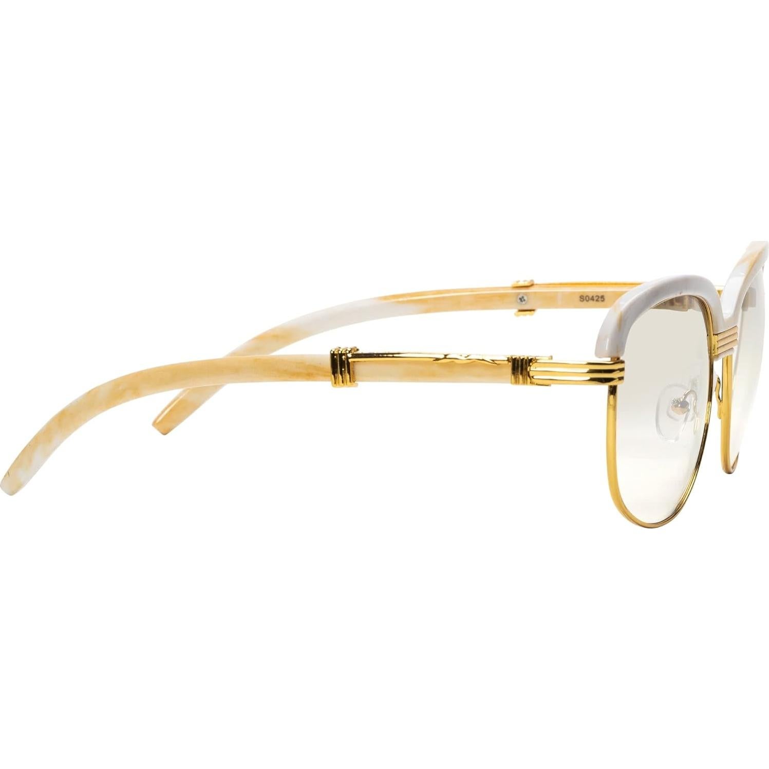 Gafas de Sol Aviador Elite Slim Metal y Madera UV 54mm