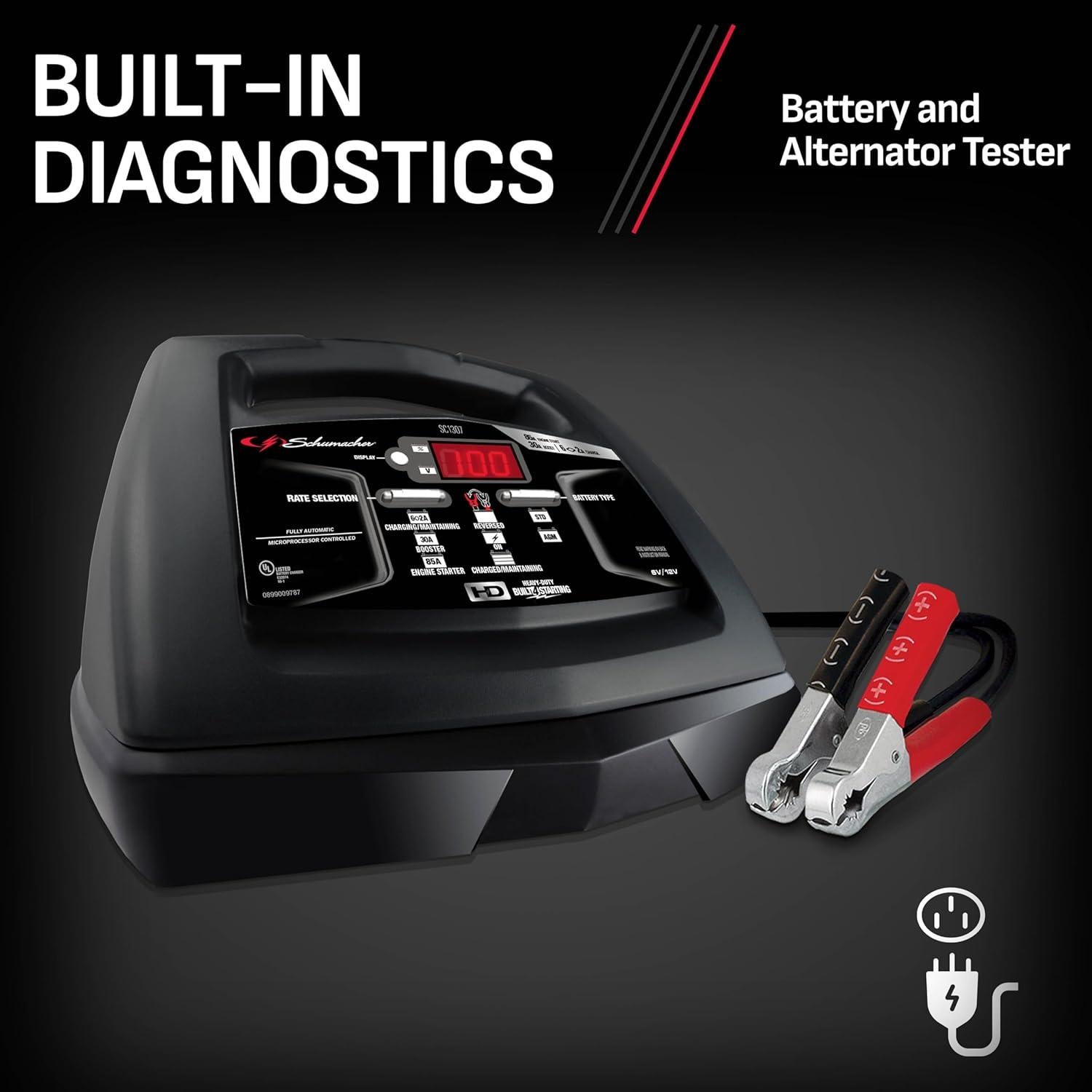 Cargador y Arrancador Schumacher SC1307 6-en-1 85A 6-12V