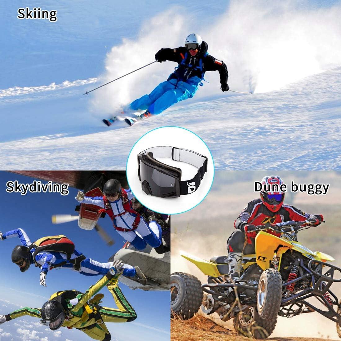 Gafas de Motocicleta ZDATT ZSP UV 100% Ajustables