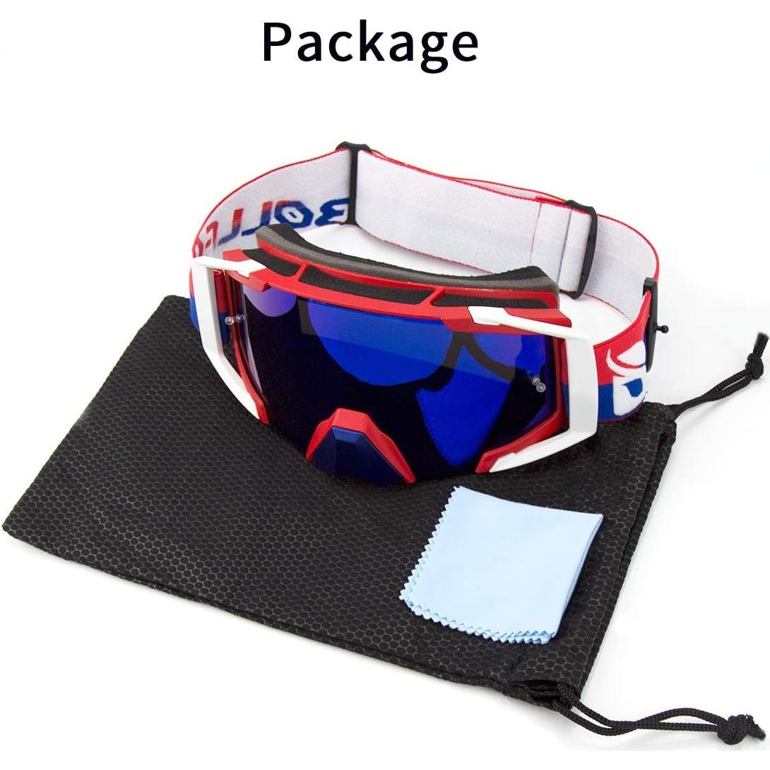 Gafas de Motocross ZDATT ZSP Anti-UV Ajustables para Casco