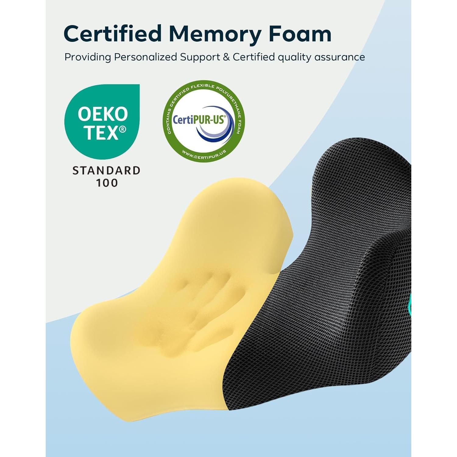 Cojín de Silla de Oficina Feagar C18 Espuma Viscoelástica 49.7x39.9cm