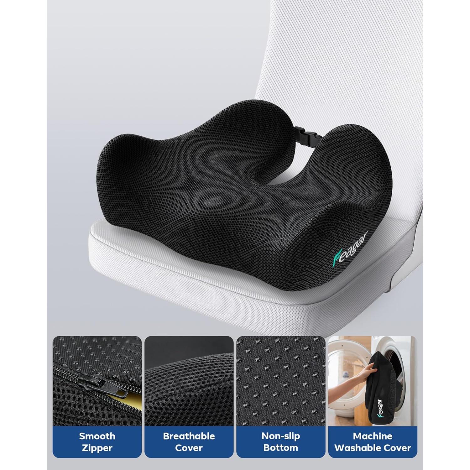 Cojín de Silla de Oficina Feagar C18 Espuma Viscoelástica 49.7x39.9cm