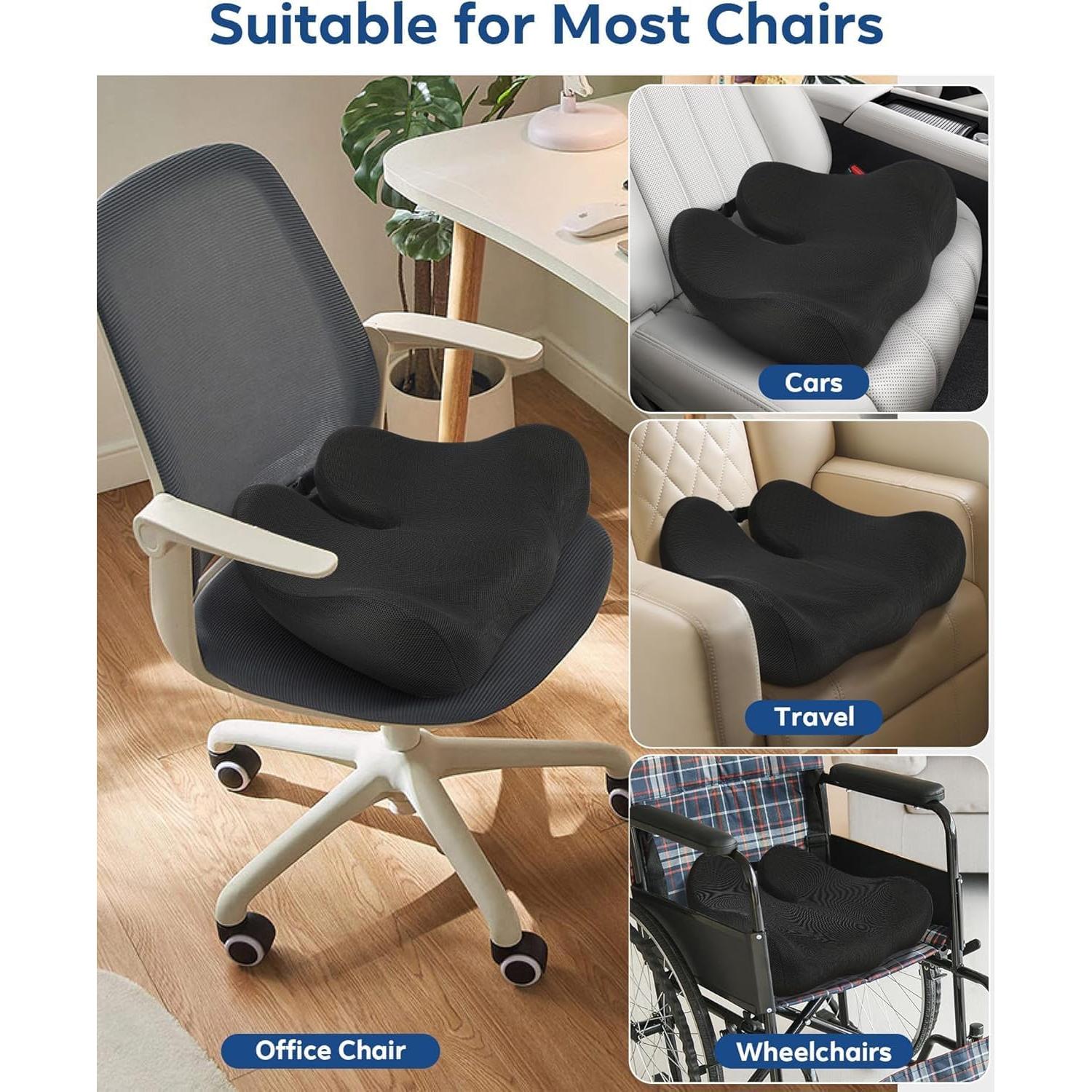 Cojín de Silla de Oficina Feagar C18 Espuma Viscoelástica 49.7x39.9cm