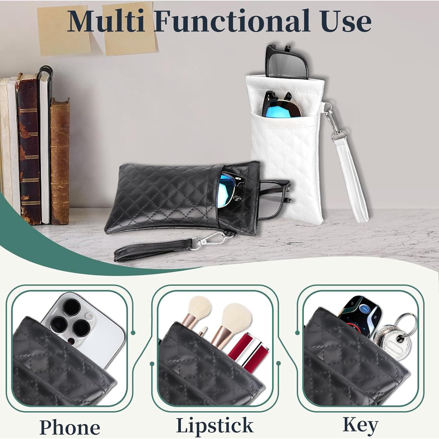 Estuche Doble para Gafas RayLove Negro con Correa