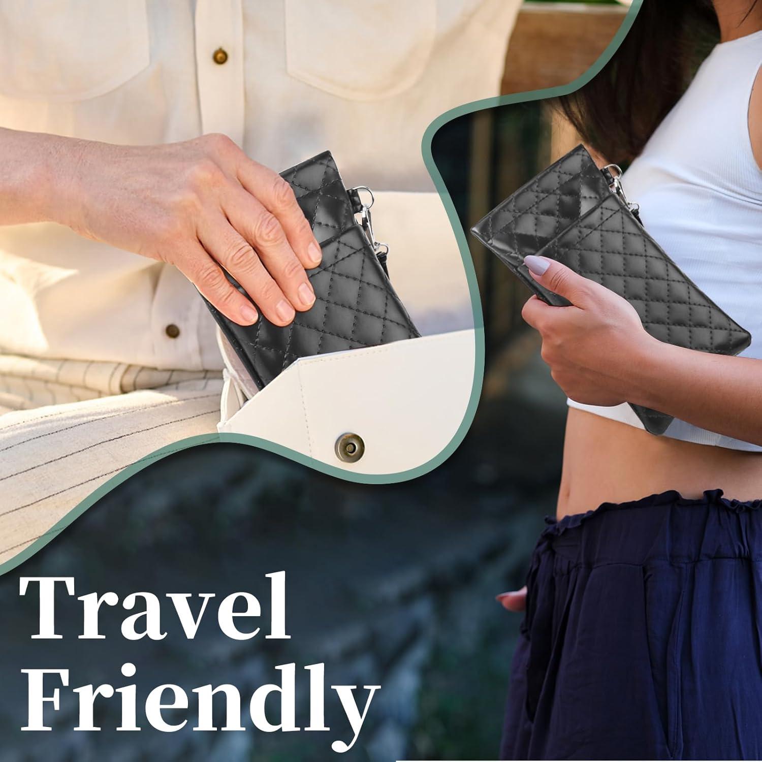 Estuche Doble para Gafas RayLove Pouch de Cuero Negro