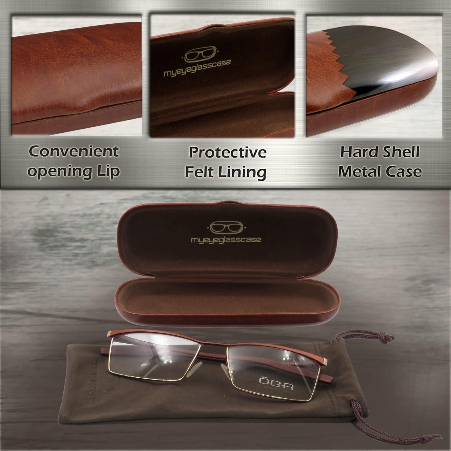 Estuche Duro para Gafas MyEyeglassCase Marrón S5