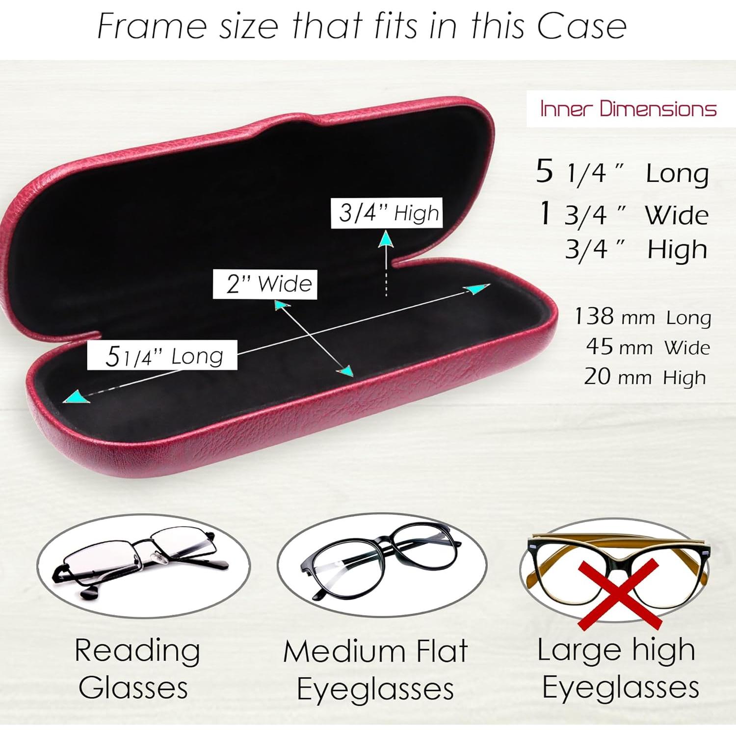 Estuche Duro para Gafas MyEyeglassCase Burdeos S5