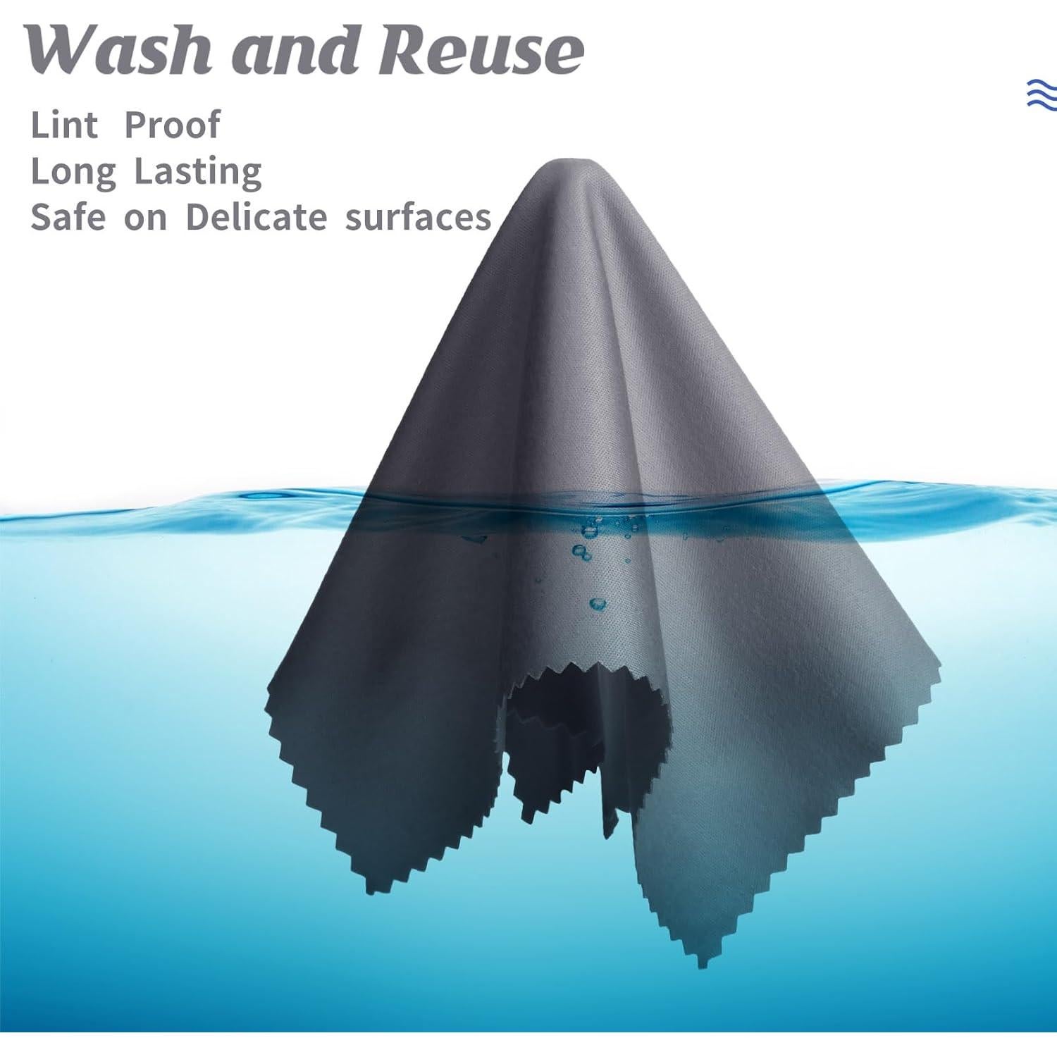 200 Paños de Microfibra Treela para Limpiar Gafas 15x18 cm