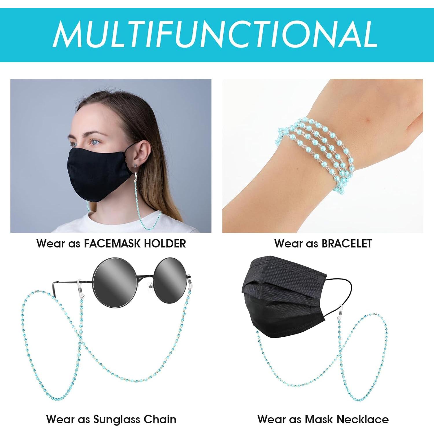 Cadena para Gafas Sibba 2 PCS Ajustable 70 cm Multicolor