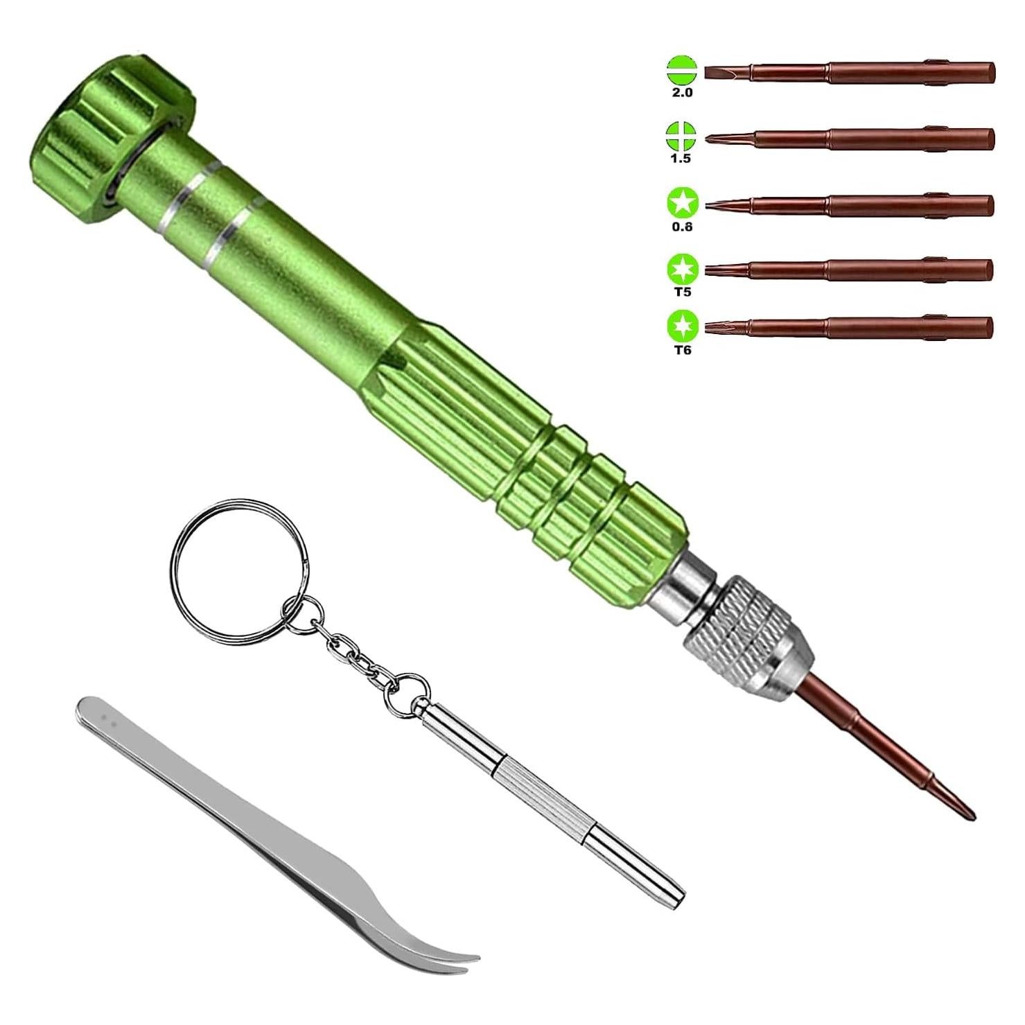 Kit de Reparación de Gafas Tasainu 5 en 1 Verde