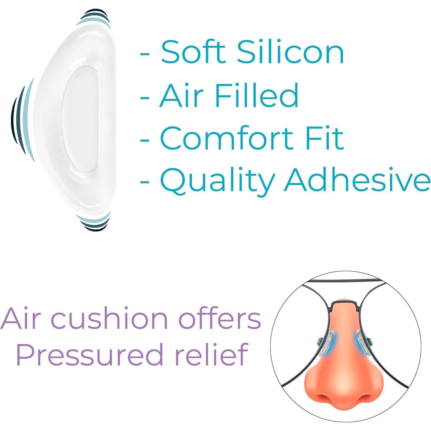 Almohadillas de Nariz GMS Óptico 2mm x 15mm - 5 Pares