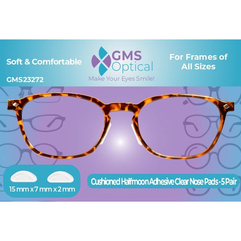 Almohadillas de Nariz GMS Óptico 2mm x 15mm - 5 Pares