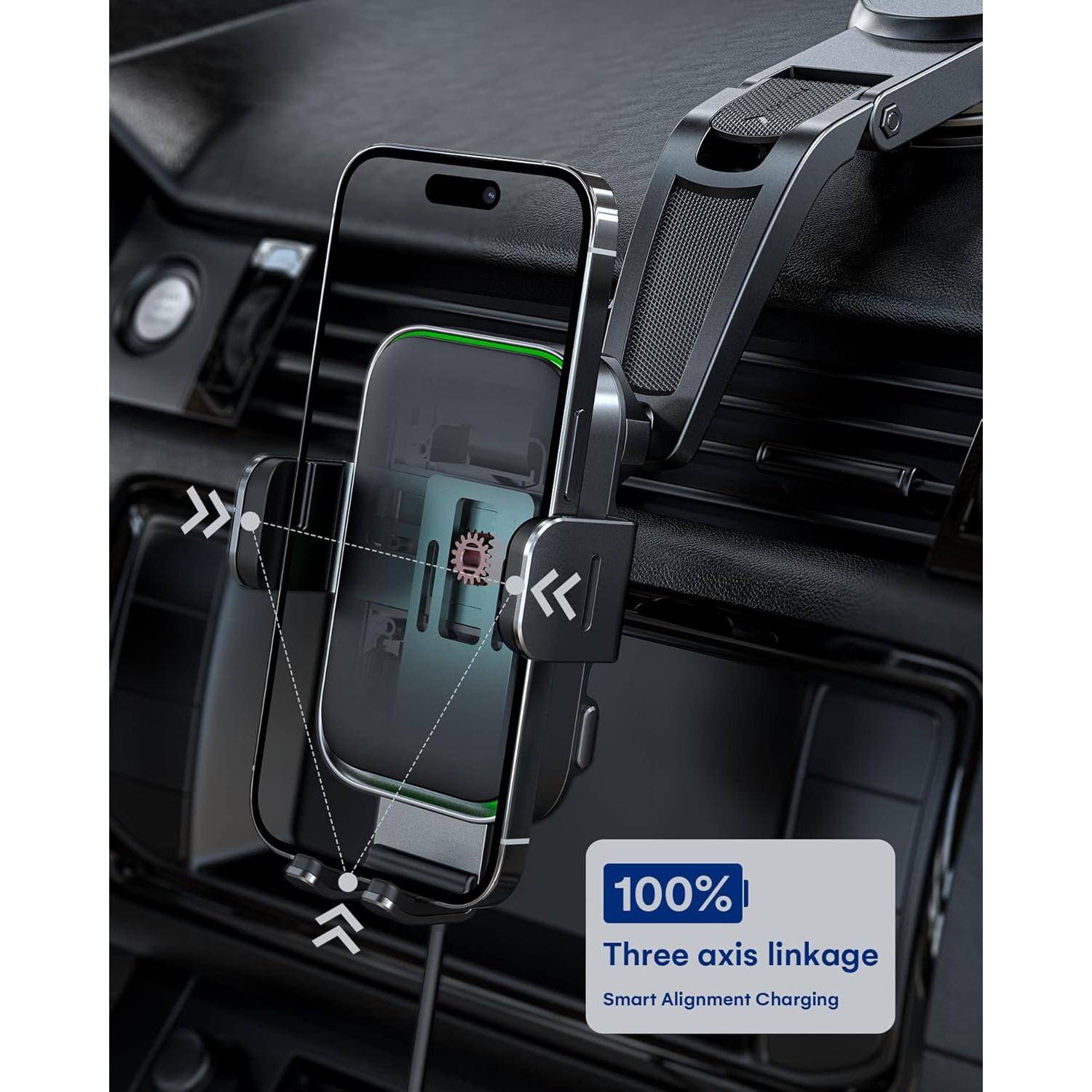 Cargador Inalámbrico para Auto ZeeHoo DUOXX-X3 15W Doble Bobina