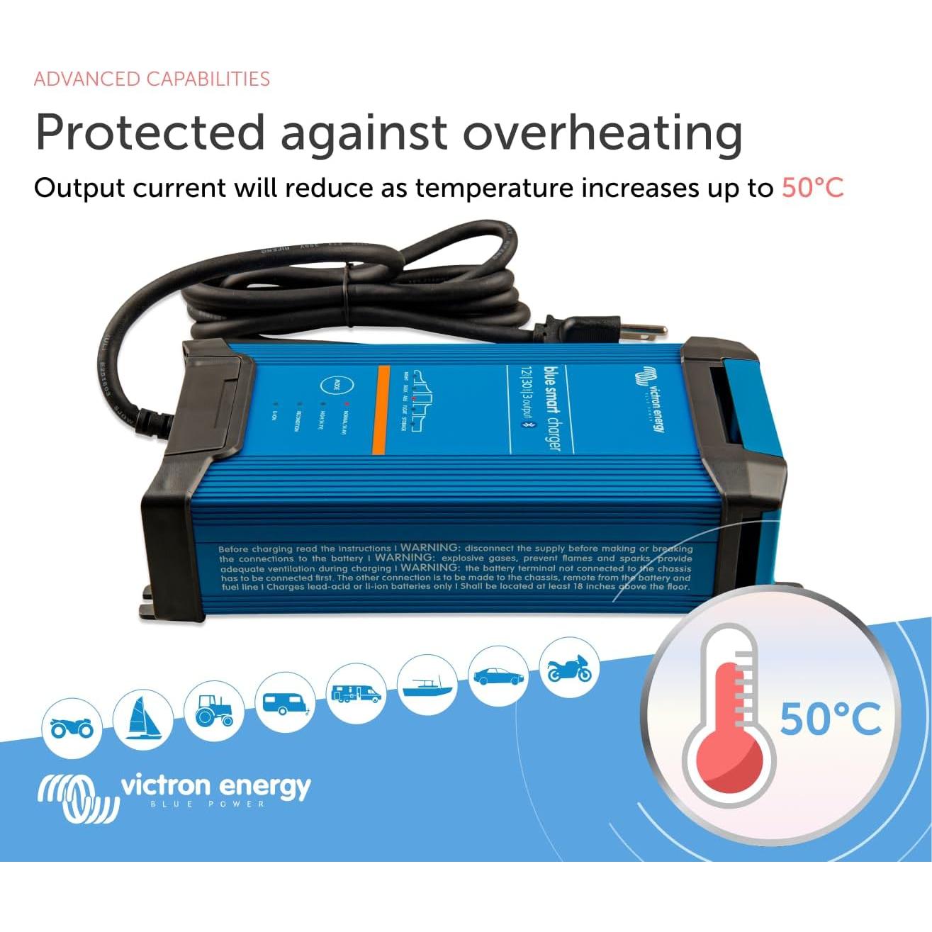 Cargador de batería Victron Energy Blue Smart IP22 12V 30A