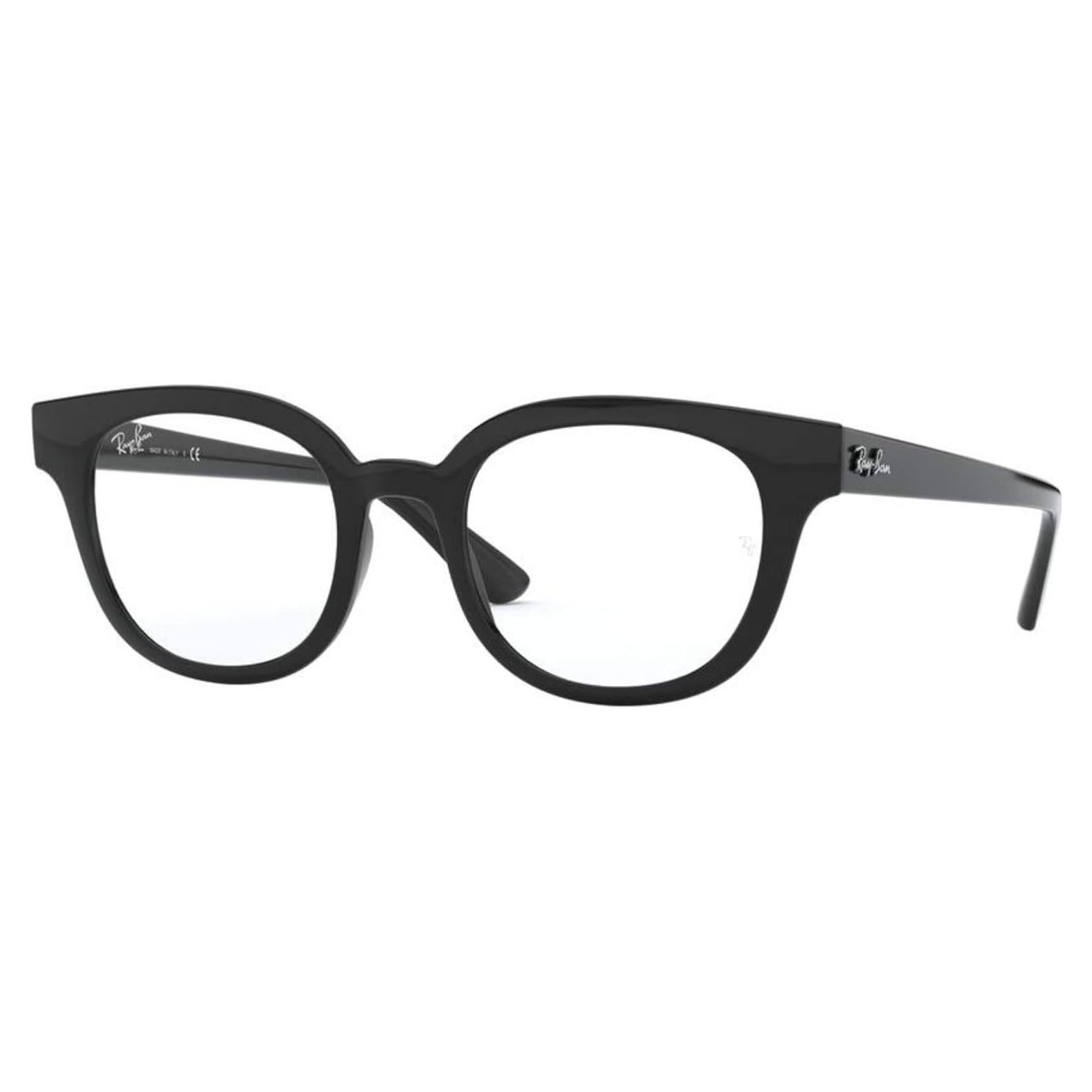 Gafas de Prescripción Ray-Ban Rx4324v Cuadradas Negras 50mm