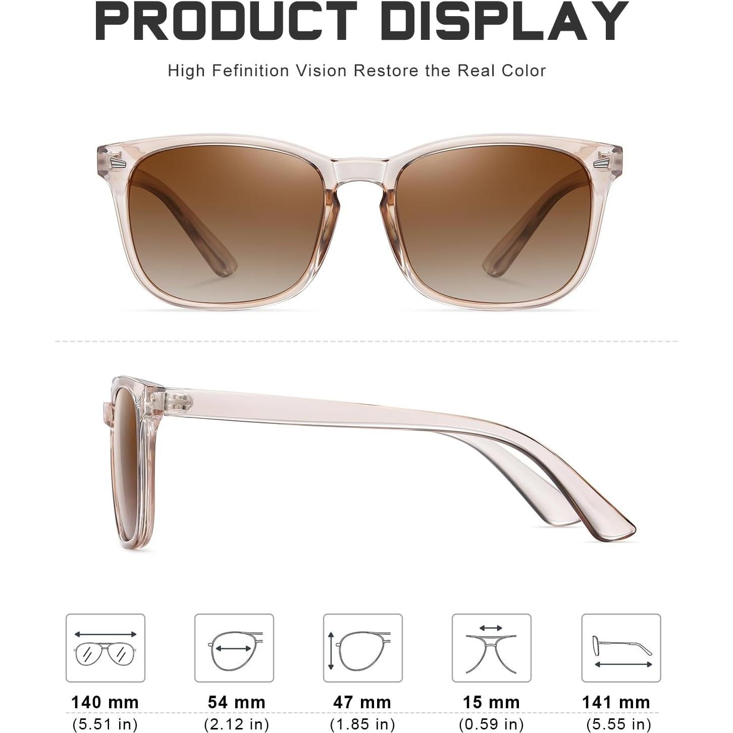 Gafas de sol polarizadas FEIDUSUN UV para hombres y mujeres