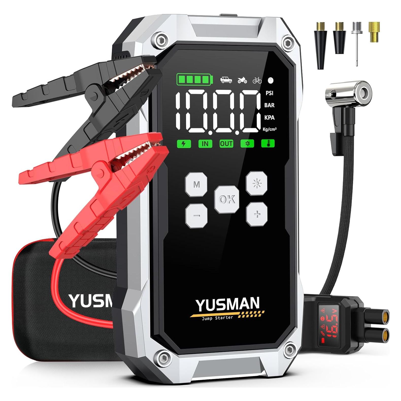 Arrancador de coche YUSMAN F04 7000A 12V con compresor