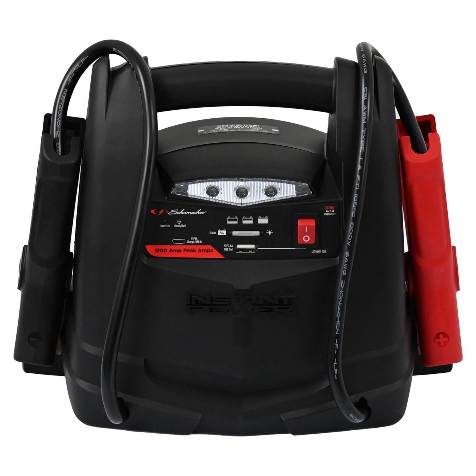 Arrancador de Salto Schumacher SL1562 1200A 12V 4-en-1