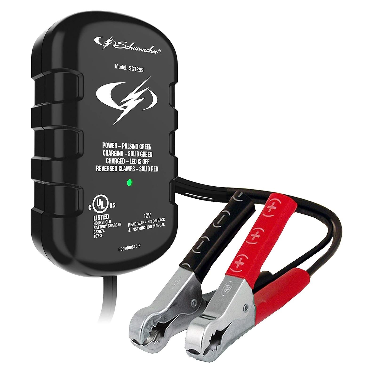 Cargador Mantenedor Schumacher SC1299 0.8A 12V Automático
