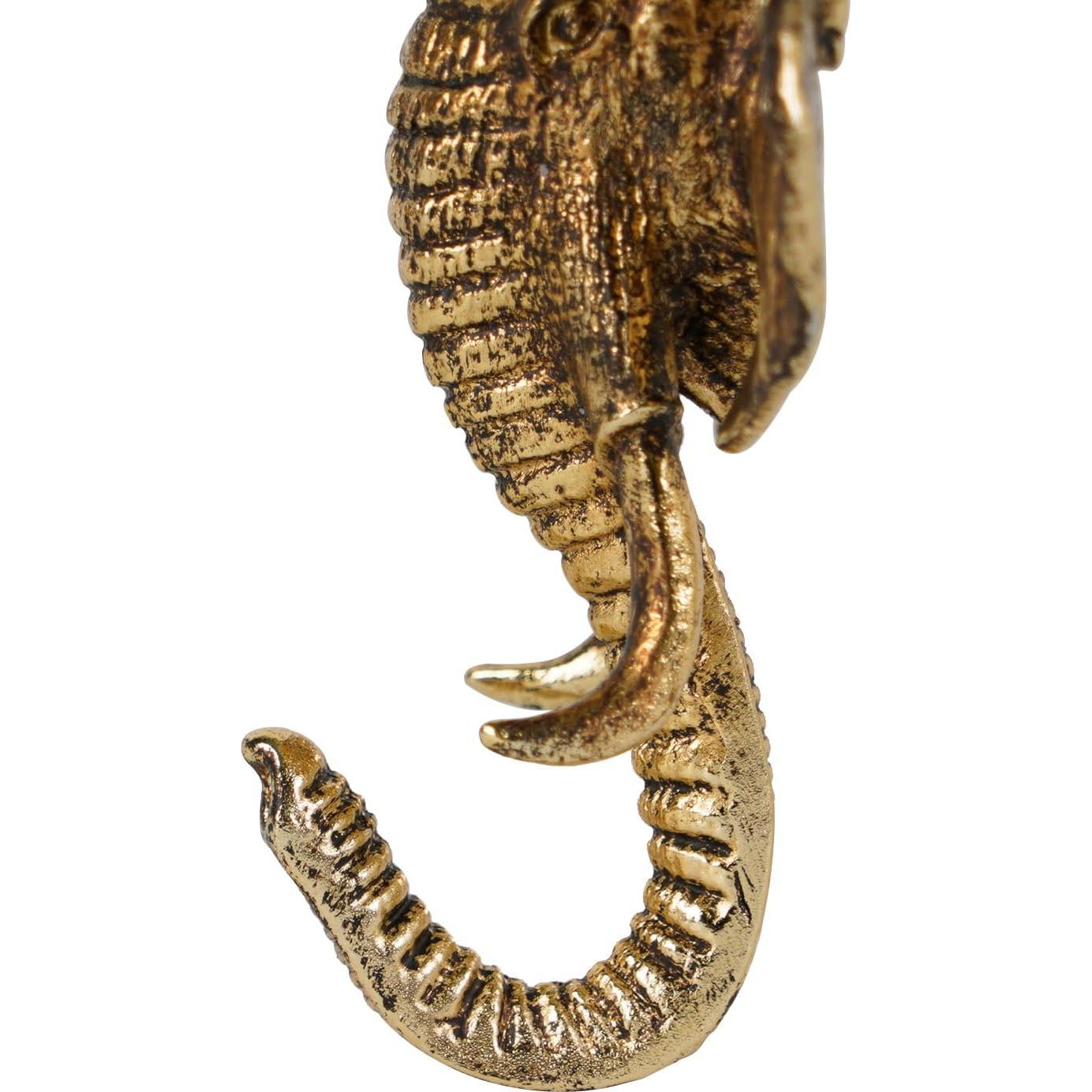 Gancho de Abrigo Metálico Dorado SOFFEE DESIGN Elefante 2 Pcs