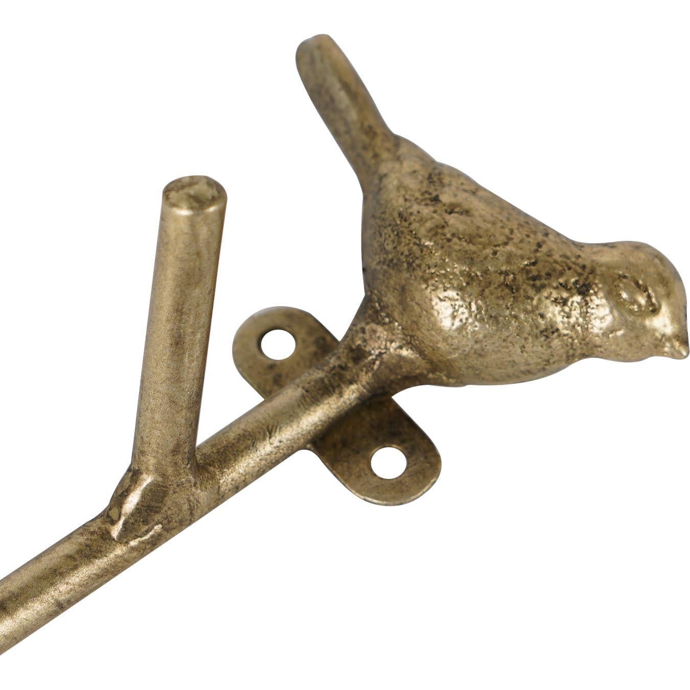 Ganchos de Pared de Metal SOFFEE DESIGN 2pcs Dorado 3D