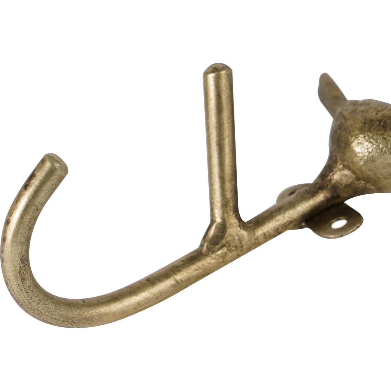 Ganchos de Pared de Metal SOFFEE DESIGN 2pcs Dorado 3D