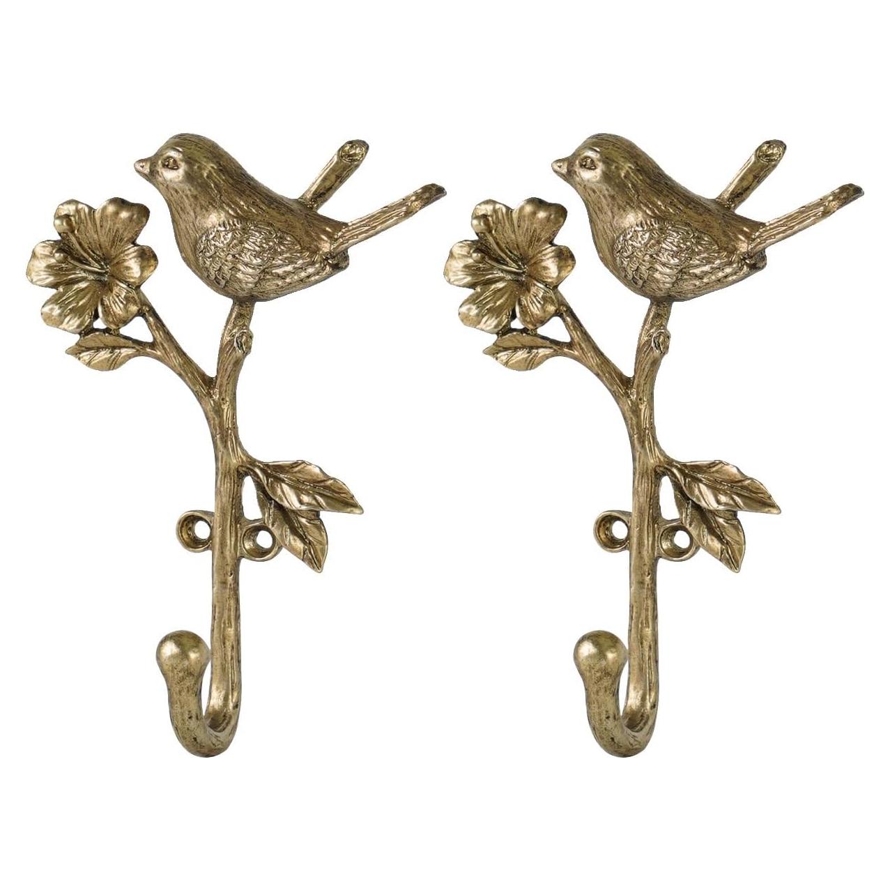 Ganchos de Abrigo Metálicos Dorados Soffee Design 2pcs 3D