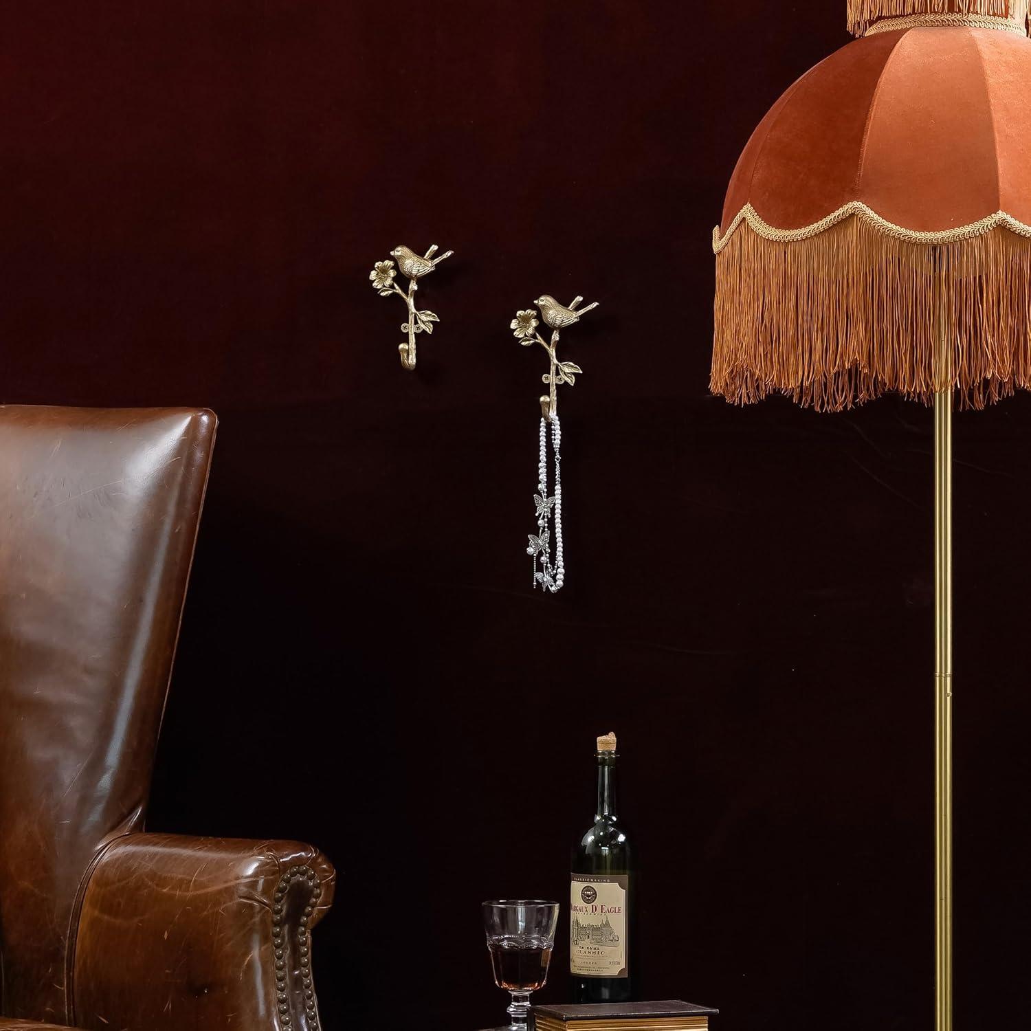 Ganchos de Abrigo Metálicos Dorados Soffee Design 2pcs 3D