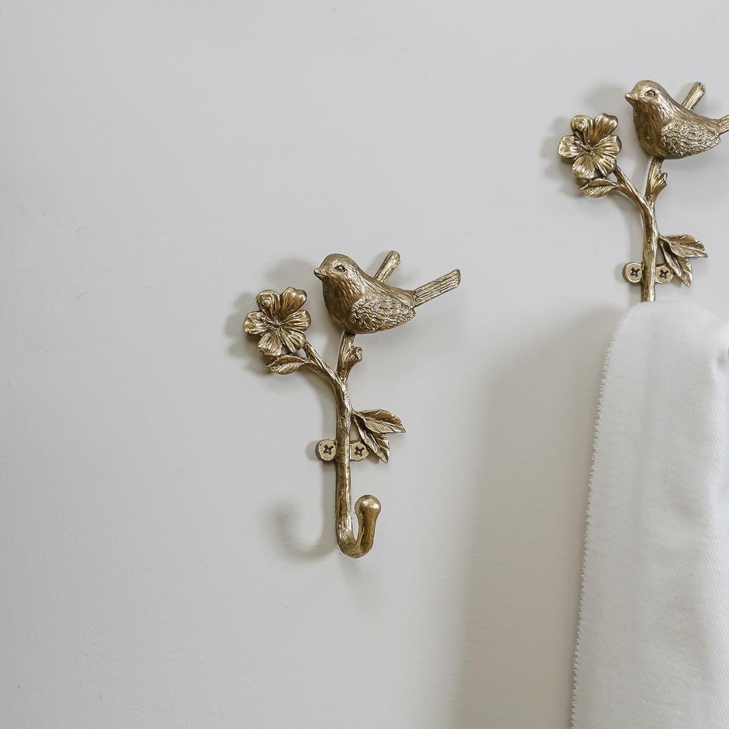 Ganchos de Abrigo Metálicos Dorados Soffee Design 2pcs 3D