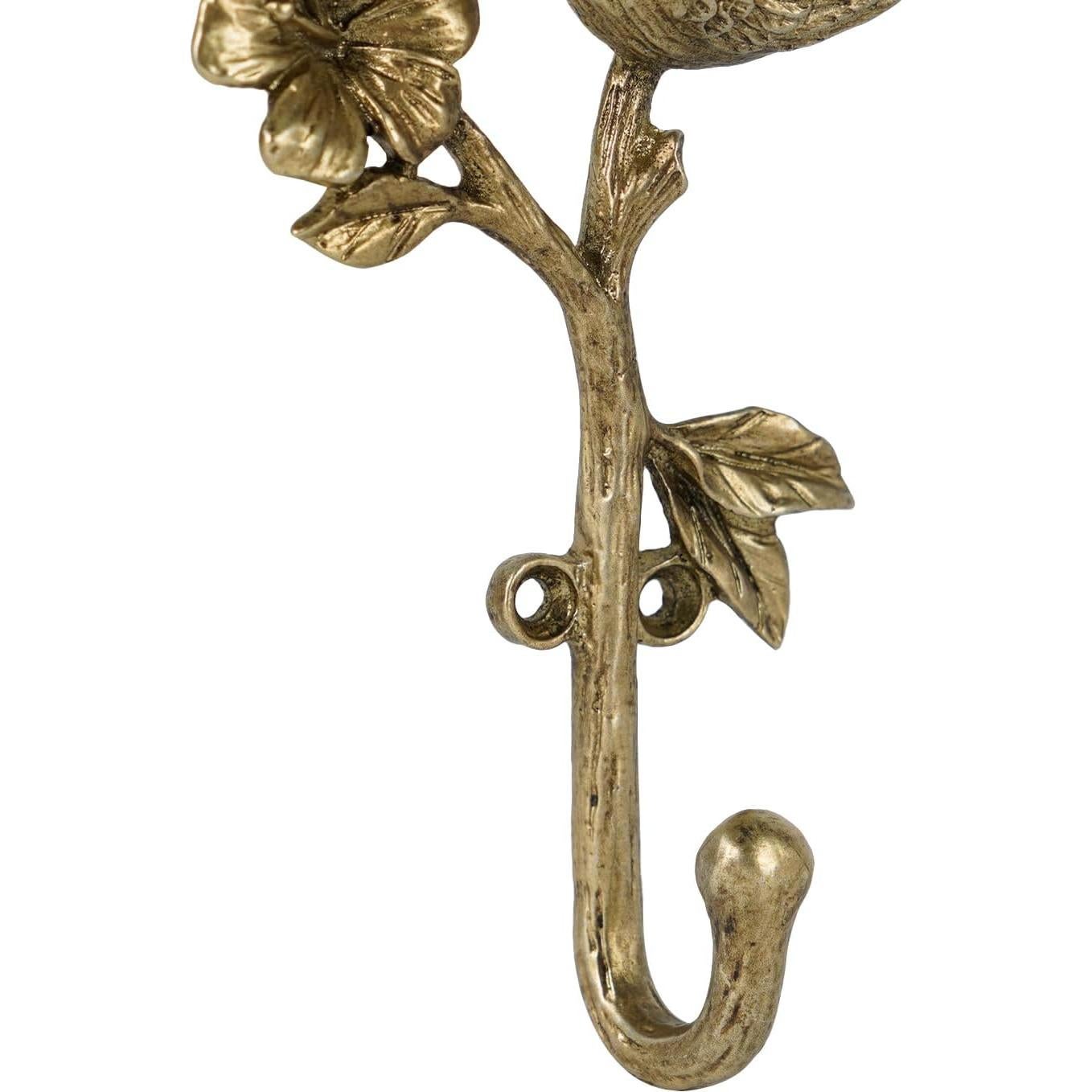 Ganchos de Abrigo Metálicos Dorados Soffee Design 2pcs 3D