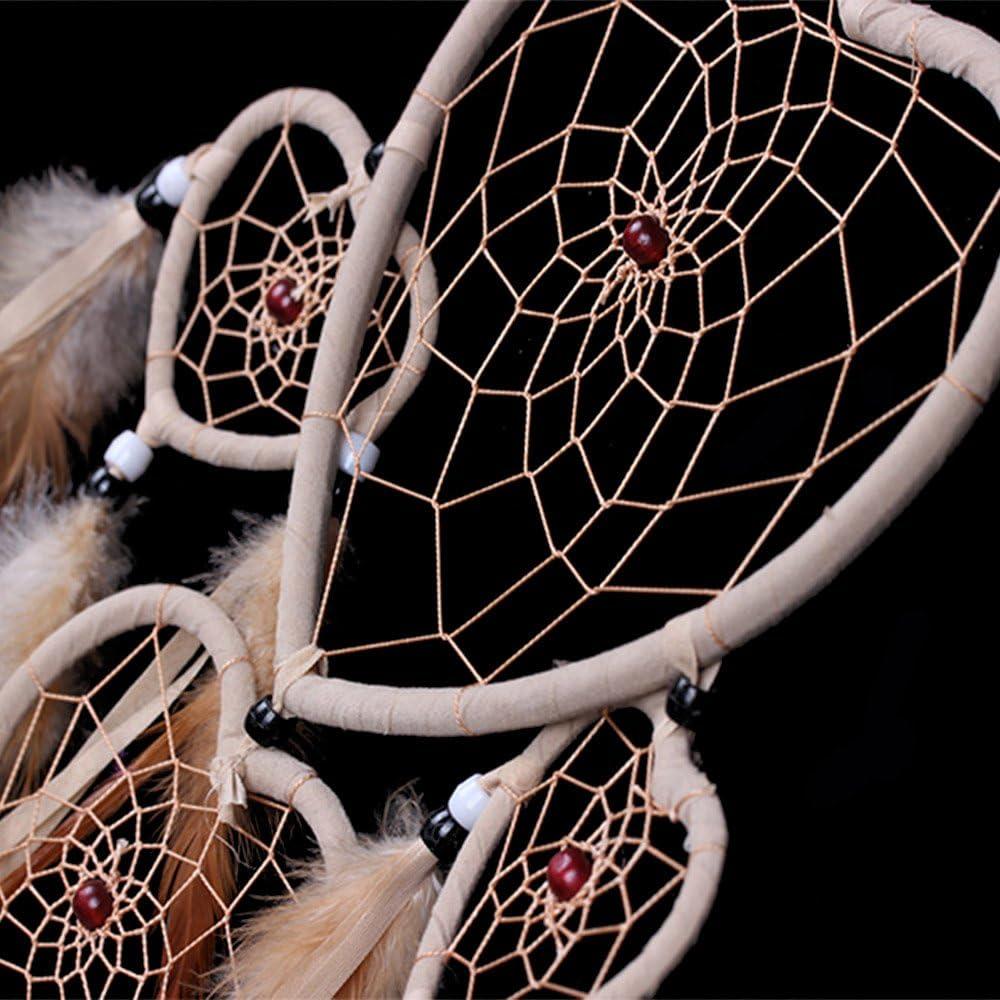 Atrapasueños Beige Hecho a Mano WESTONETEK 21.6x19.8cm