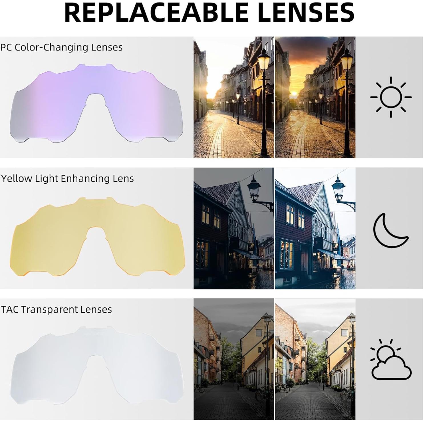 Gafas de sol fotocromáticas ROCKBROS UV400 para ciclismo