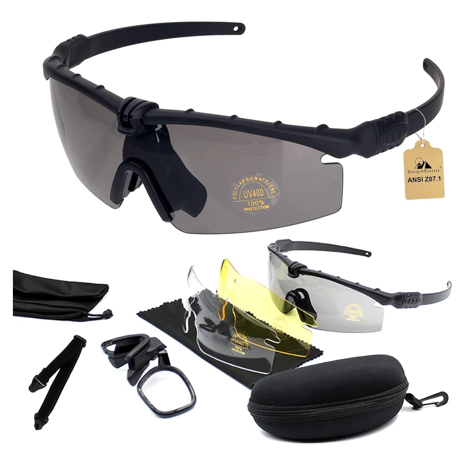 Gafas Deportivas Antivaho UV 400 con 3 Lentes Intercambiables