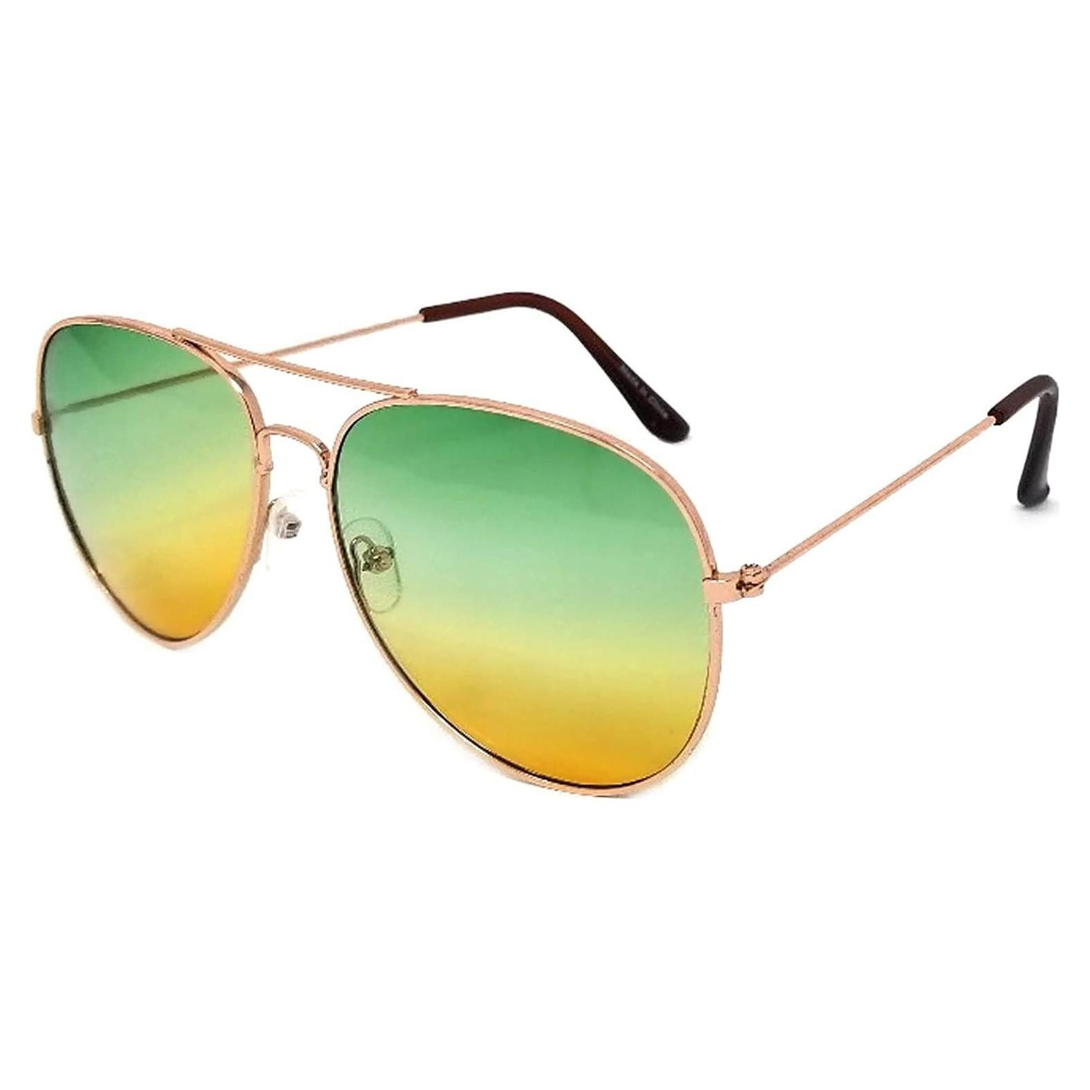 Gafas de sol aviador unisex UV 400 marco metal 50mm