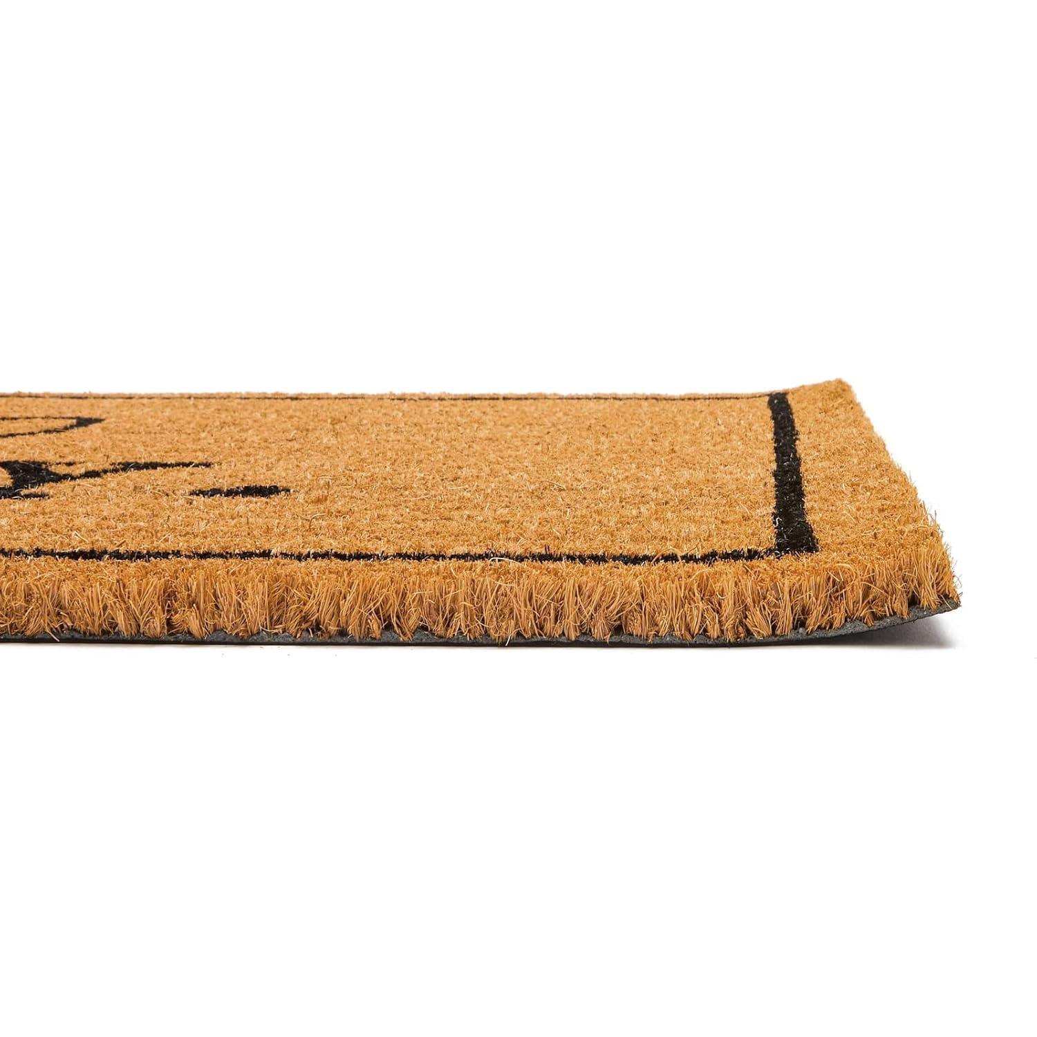 Alfombrilla de Bienvenida Juvale Go Away 76x43 cm Coir Natural