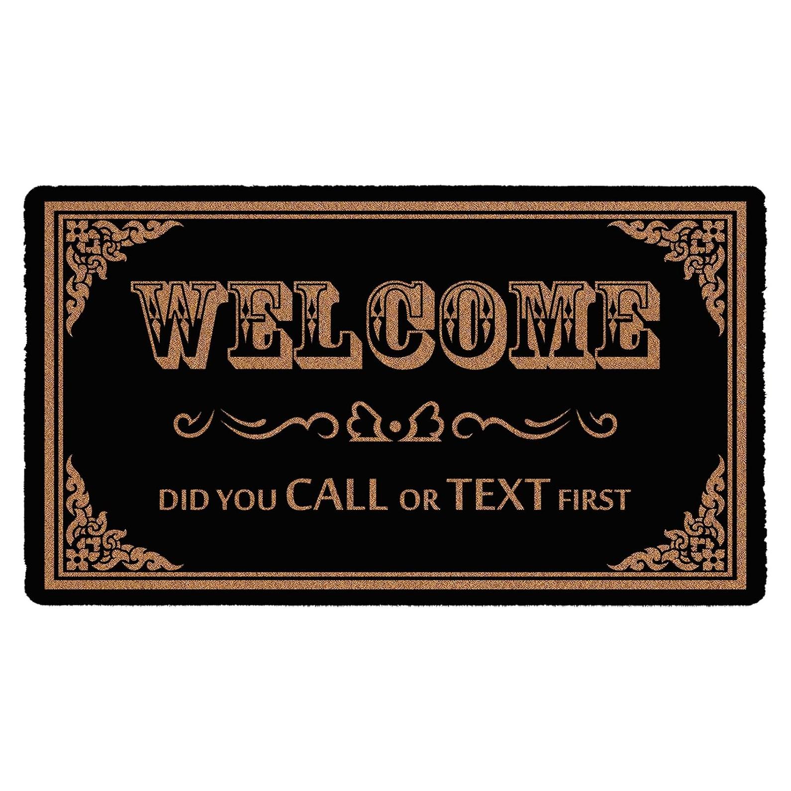 Felpudo Divertido HEYAOBAIHUO 76x43 cm Coco Antideslizante