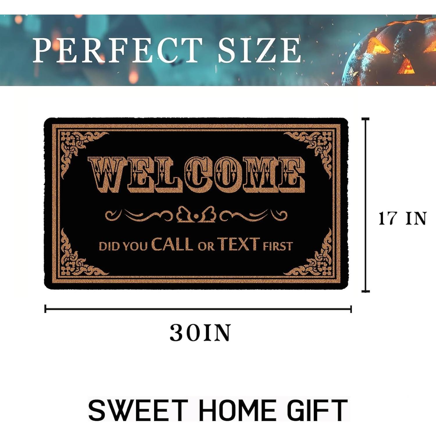 Felpudo Divertido HEYAOBAIHUO 76x43 cm Coco Antideslizante