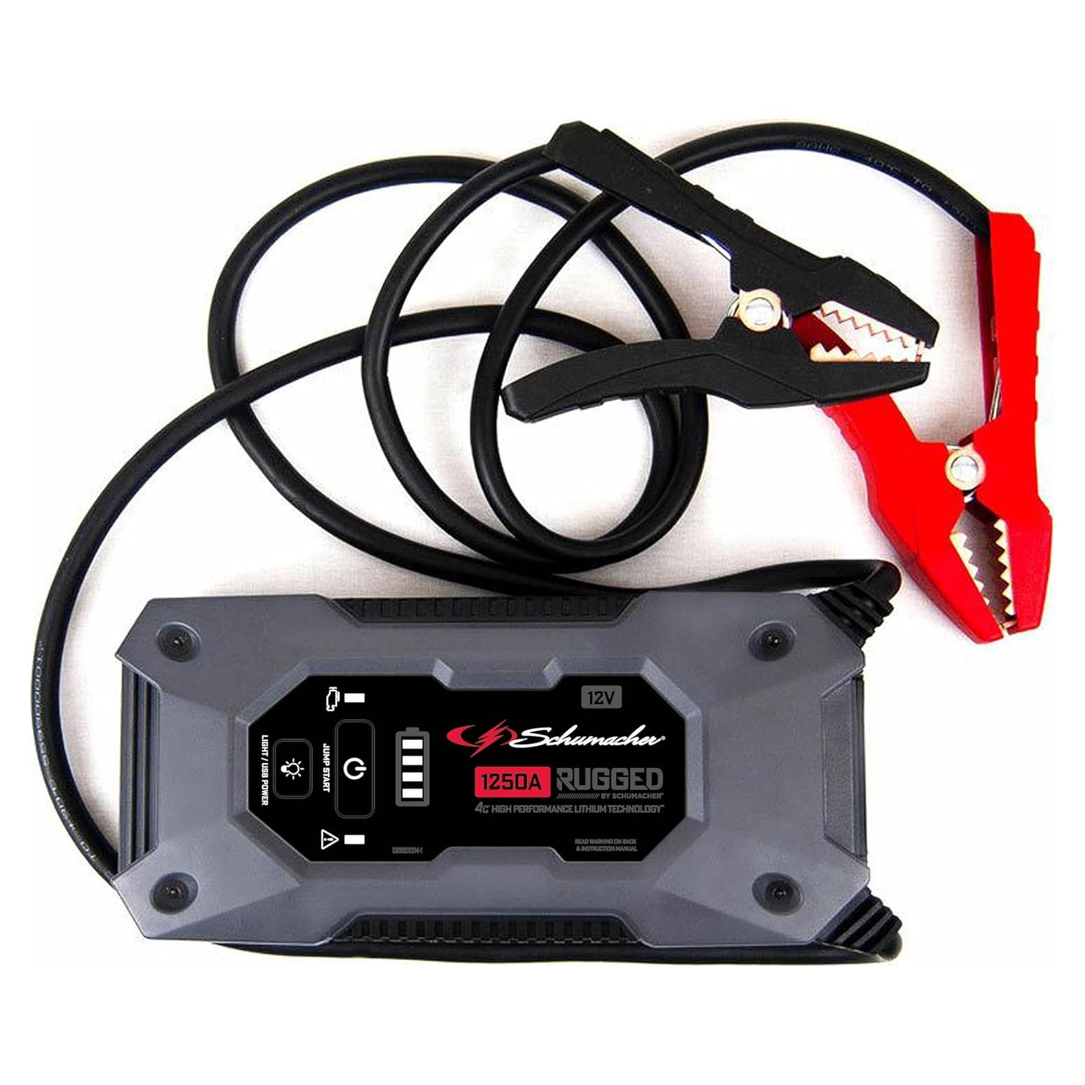 Arrancador de Salto Schumacher SL1648 1250A 12V USB LED