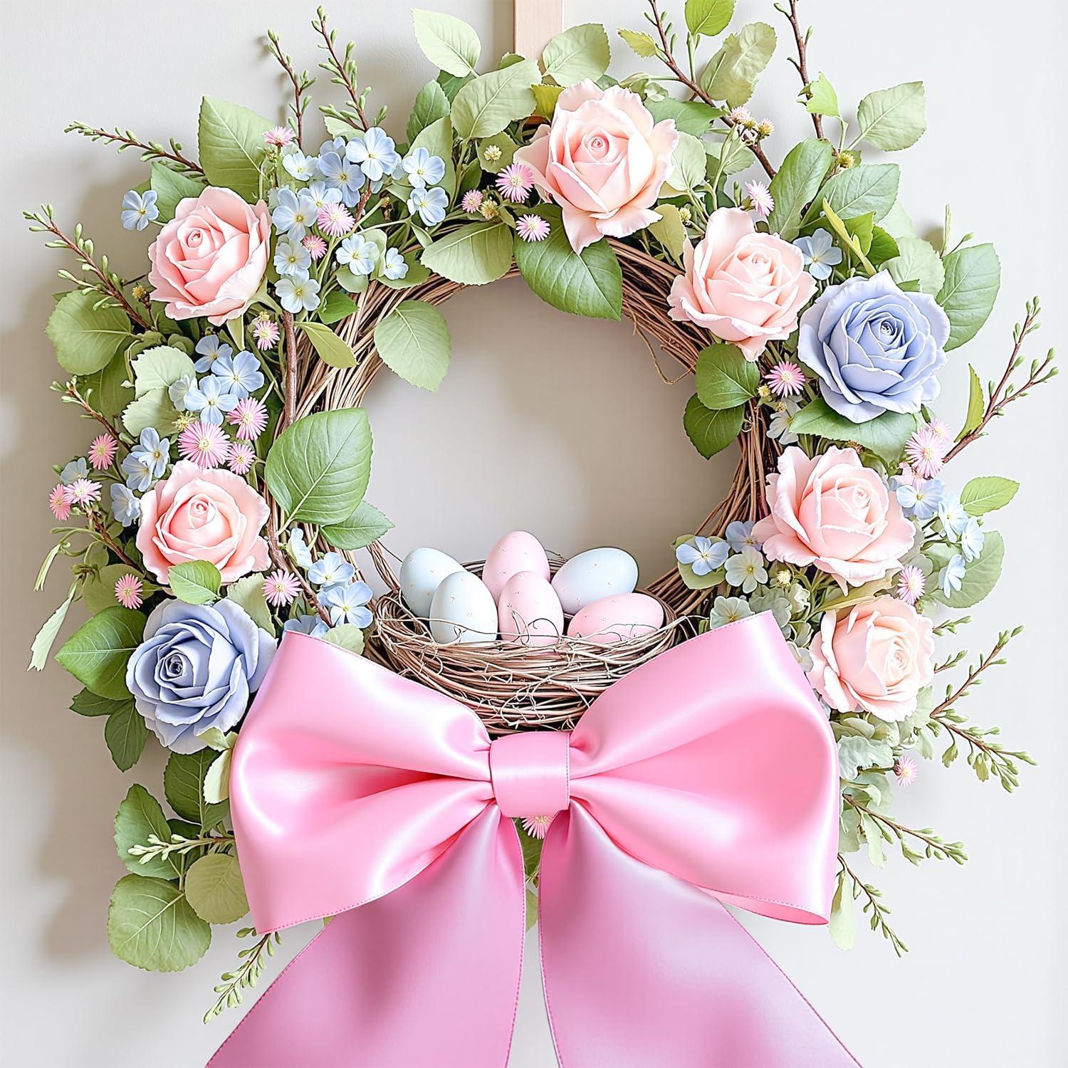 Cintas de Sillas de Satén Babenest 10 pcs Rosa 274 cm