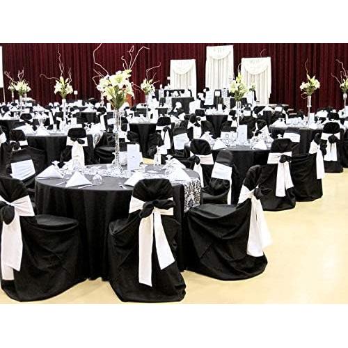 Lazos de Silla de Satén Obstal 50 Piezas Plata 100% Poliester