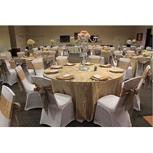 Lazos de Silla de Satén Obstal 50 Piezas Plata 100% Poliester